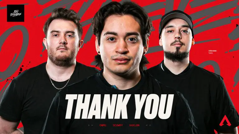 100 Thieves Parts Ways with ALGS Champion Mouse and Keyboard Trio